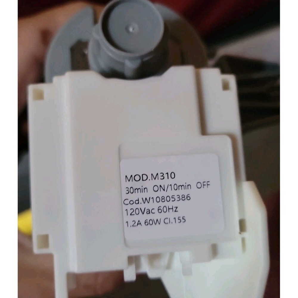 W11612326 W10805386 Dishwasher Circulation Pump & Motor Assembly M310 Grey - Picture 3 of 3